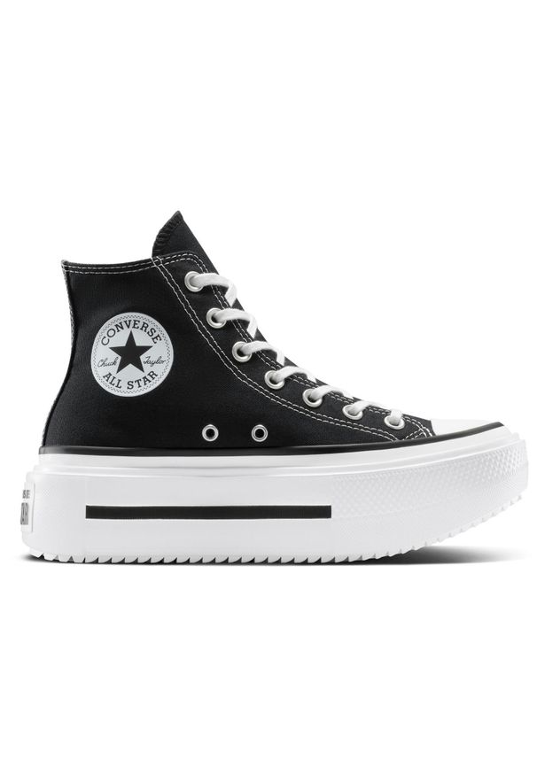 Adidasy Converse Chuck Taylor All Star Lift Double Stack, Dla obu płci. Kolor: czarny. Materiał: materiał. Model: Converse All Star