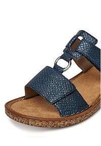 Rieker Klapki 628P9-14 Granatowy. Kolor: niebieski. Materiał: syntetyk, materiał #3