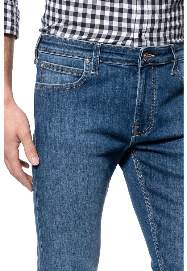 Lee - LEE MALONE MĘSKIE SPODNIE JEANSOWE MID USED L736SIVE 112120250