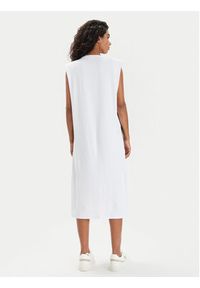 EA7 Emporio Armani Sukienka letnia 3DTA61 TJ6SZ 1100 Biały Slim Fit. Kolor: biały. Materiał: bawełna. Sezon: lato