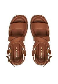 MICHAEL Michael Kors Espadryle Lynn 40S5LYFS1L Brązowy. Kolor: brązowy. Materiał: skóra