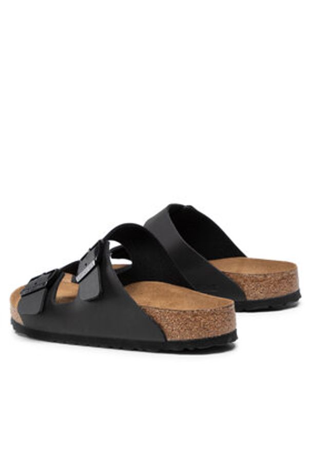 Birkenstock Klapki Arizona Birko-Flor 551251 Czarny. Kolor: czarny. Materiał: skóra