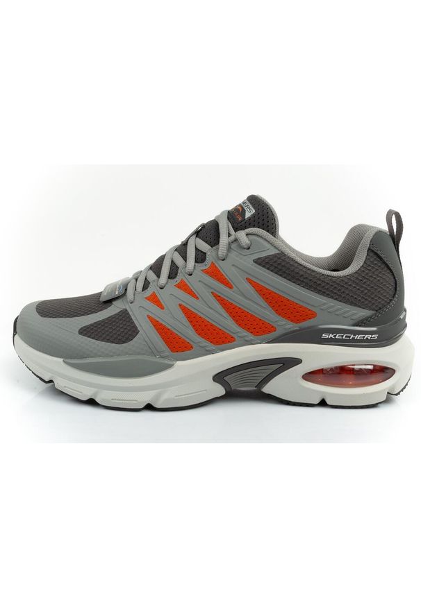 skechers - Buty sportowe męskie Skechers Skech-Air Ventura-Revell. Kolor: szary, czerwony, wielokolorowy. Szerokość cholewki: normalna