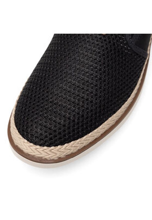 Rieker Espadryle B2366-00 Czarny. Kolor: czarny. Materiał: materiał