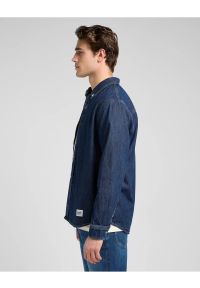 Lee - MESKA KOSZULA JEANSOWA LEE NO POCKET BUTTON DOWN BLUE RIDGE 112370477. Typ kołnierza: button down. Materiał: jeans #4