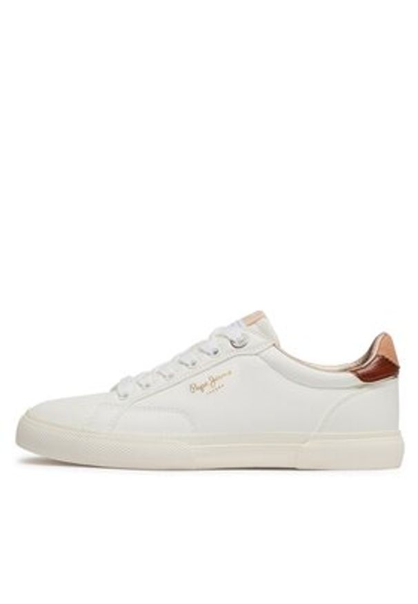 Pepe Jeans Sneakersy PLS31537 Biały. Kolor: biały. Materiał: skóra