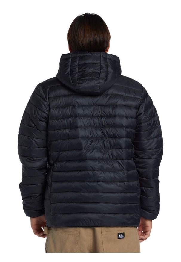 Quiksilver - Kurtka ocieplana męska SCALY. Okazja: na co dzień. Kolor: czarny. Materiał: nylon, materiał. Styl: casual