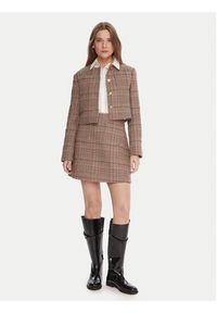 TOMMY HILFIGER - Tommy Hilfiger Marynarka WW0WW46752 Beżowy Regular Fit. Kolor: beżowy. Materiał: syntetyk #4