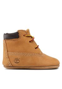 Timberland Trzewiki Crib Bootie With Hat TB09589R2311 Brązowy. Kolor: brązowy. Materiał: nubuk, skóra