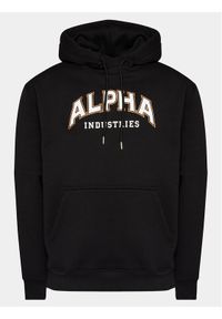 Alpha Industries Bluza College 146331 Czarny Regular Fit. Kolor: czarny. Materiał: bawełna