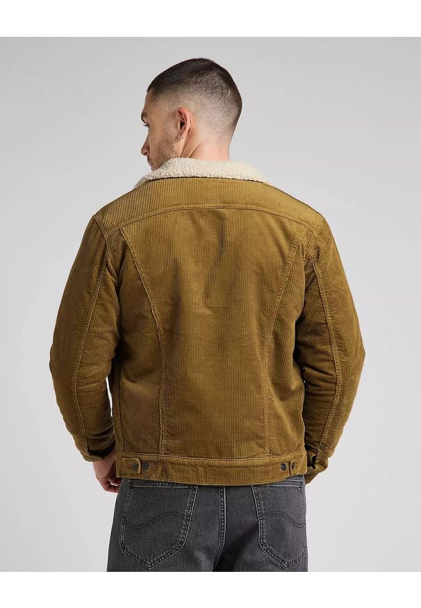 Lee - LEE SHERPA JACKET MĘSKA KURTKA PRZEJŚCIOWA TUMBLEWEED L87AQEDH 112321555