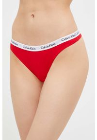 Calvin Klein Underwear stringi kolor czerwony. Kolor: czerwony #1