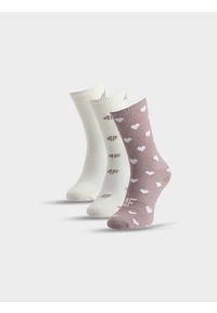 4f - 4F Skarpetki casual za kostkę (3-pack) dziewczęce - multikolor 32-34. Kolor: wielokolorowy. Materiał: włókno, materiał, poliamid, bawełna