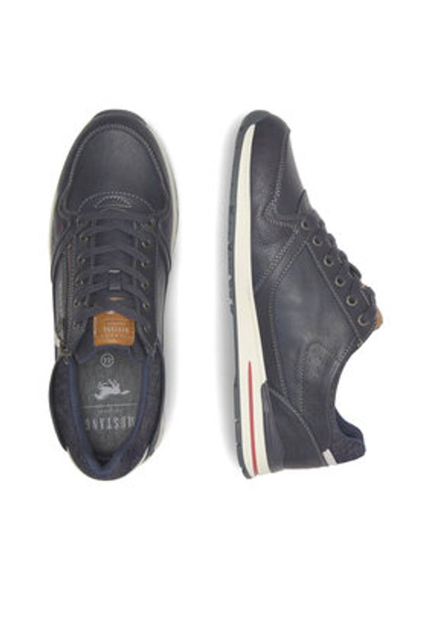 Mustang Półbuty 4154-313 Granatowy. Kolor: niebieski. Materiał: syntetyk, materiał