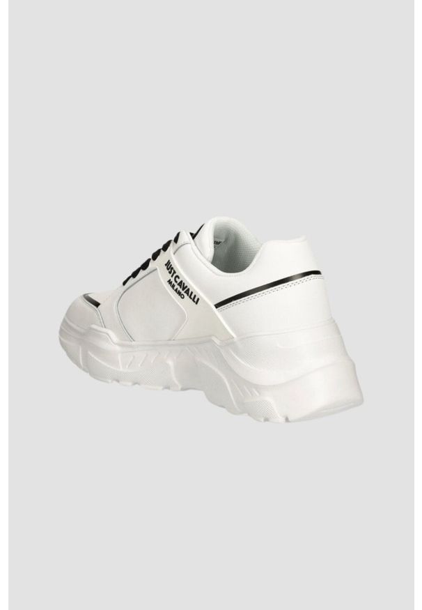 Just Cavalli - JUST CAVALLI Białe sneakersy Fondo Casper, Rozmiar 42. Kolor: biały