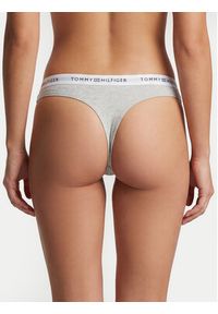 TOMMY HILFIGER - Tommy Hilfiger Stringi UW0UW05875 Szary. Kolor: szary. Materiał: bawełna #2