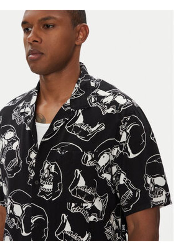 DC Shoes Koszula ADYWT03115 Czarny Regular Fit. Kolor: czarny. Materiał: wiskoza