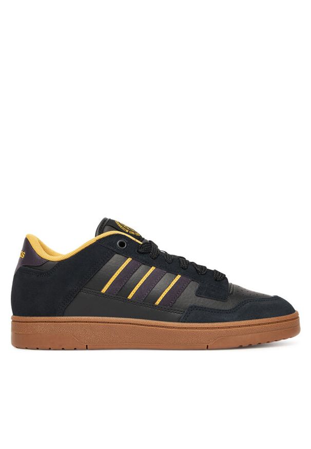 Adidas - adidas Sneakersy Rapid Court Low JR1013 Czarny. Kolor: czarny. Materiał: skóra