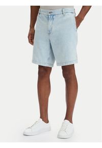 BOSS Szorty jeansowe Sandrew 50563627 Błękitny Relaxed Fit. Kolor: niebieski. Materiał: bawełna #1