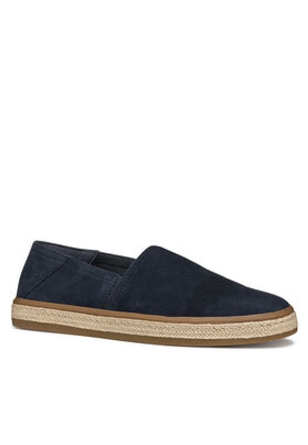 Geox Espadryle U Pantelleria U55DWA 00022 C4002 Granatowy. Kolor: niebieski. Materiał: skóra, zamsz