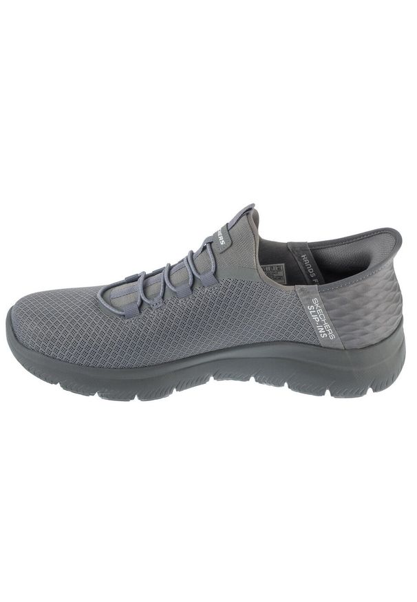 skechers - Buty sportowe Sneakersy męskie, Skechers Slip-Ins Summits - High Range. Kolor: szary. Sport: turystyka piesza