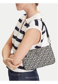 TOMMY HILFIGER - Tommy Hilfiger Torebka Th Jacquard Shoulder Pouch AW0AW17828 Granatowy. Kolor: niebieski #5
