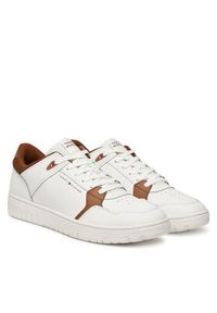 TOMMY HILFIGER - Tommy Hilfiger Sneakersy Basket Core Lite Lth Mix FM0FM05518 Écru. Materiał: skóra #3