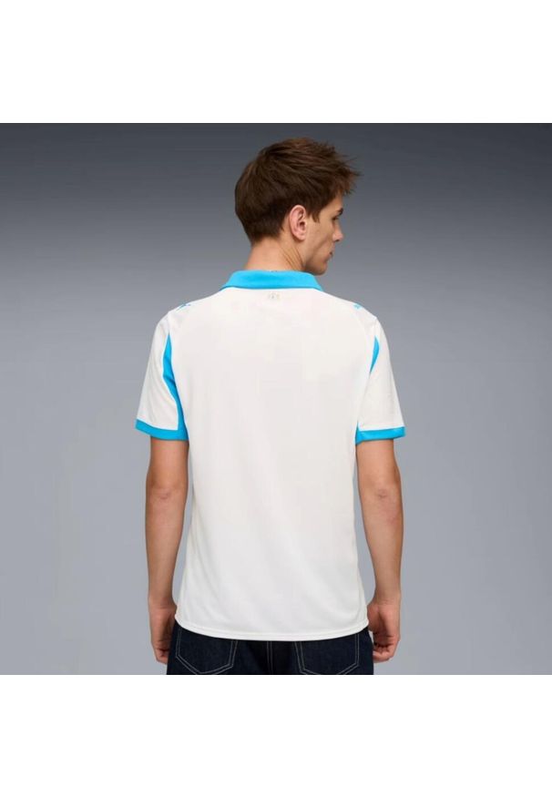 Koszulka piłkarska Puma Olympique de Marseille 25/26 domowa. Materiał: materiał. Sport: piłka nożna