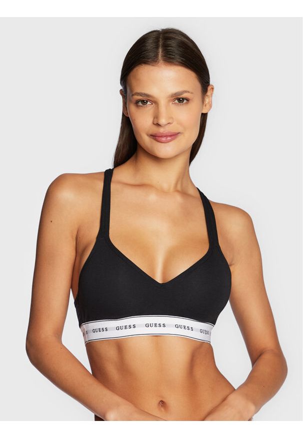 Guess Biustonosz top O1GC15 KBBU1 Czarny. Kolor: czarny. Materiał: bawełna