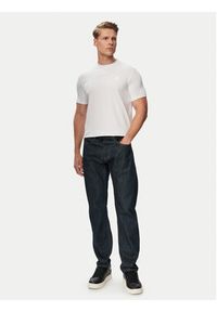Karl Lagerfeld - KARL LAGERFELD T-Shirt 755750 500221 Biały Regular Fit. Typ kołnierza: dekolt w karo. Kolor: biały. Materiał: bawełna #3