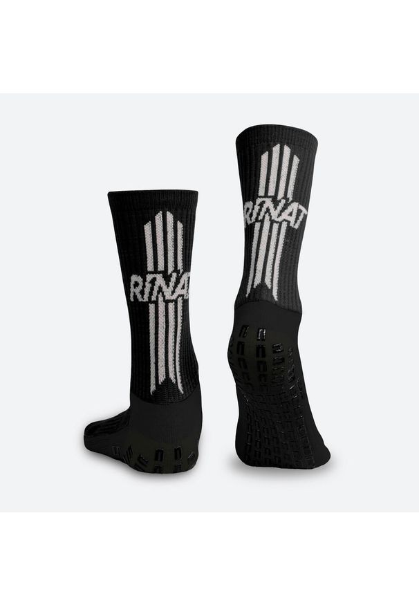 RINAT - Sportowa skarpeta antypoślizgowa ANTISLIP SOCKS dla dorosłych Czarny Zestaw 2. Kolor: zielony, czarny, wielokolorowy. Sport: piłka nożna