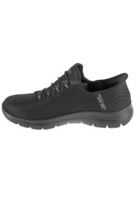 skechers - Buty sportowe Sneakersy damskie, Slip-Ins: Summits - Diamond Dream. Kolor: czarny. Sport: turystyka piesza