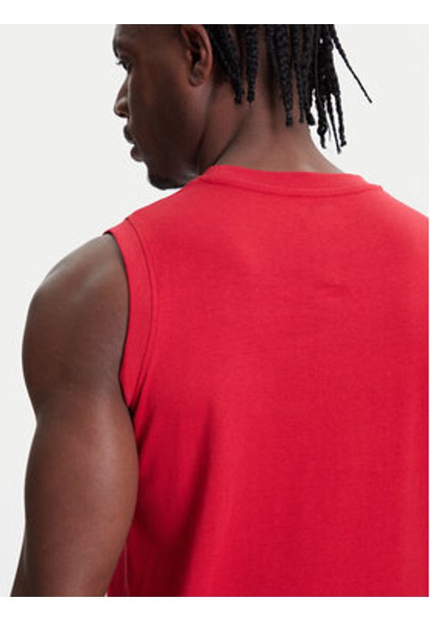 Kappa Tank top Logo Corpo Cadwal 303HZB0 Czerwony Regular Fit. Kolor: czerwony. Materiał: bawełna