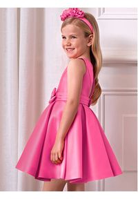 Abel & Lula Sukienka elegancka 5061 Różowy Regular Fit. Kolor: różowy. Materiał: syntetyk. Styl: elegancki #3