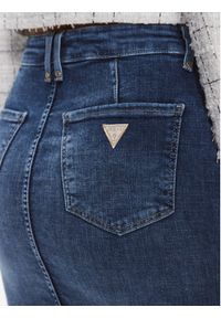 Guess Spódnica jeansowa W4RD06 D5921 Szary Slim Fit. Kolor: szary. Materiał: bawełna