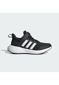 Buty do chodzenia dla dzieci Adidas FortaRun 2.0 Cloudfoam Elastic Lace. Kolor: biały, czarny, wielokolorowy. Materiał: materiał. Model: Adidas Cloudfoam. Sport: turystyka piesza