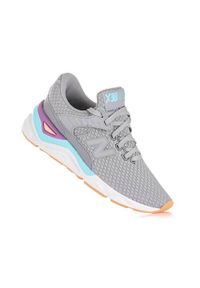 Buty do chodzenia damskie New Balance X90. Zapięcie: sznurówki. Kolor: szary. Materiał: guma, syntetyk, tkanina, materiał. Szerokość cholewki: normalna. Sport: turystyka piesza