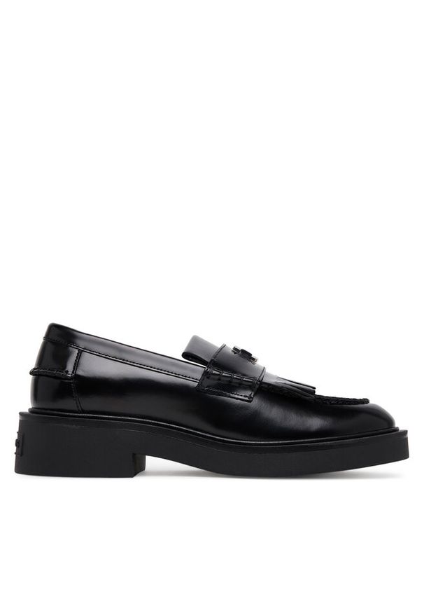 Loafersy Tommy Jeans. Kolor: czarny