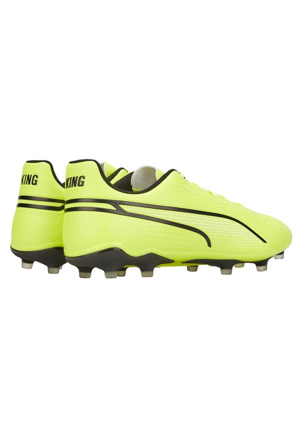Puma - Męskie Buty Piłkarskie King Match Firm Ground. Kolor: zielony. Sport: piłka nożna