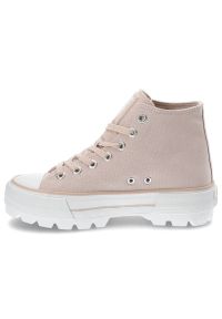 Big-Star - Różowe Trampki Big Star Modne Buty Damskie. Okazja: na co dzień. Kolor: różowy. Materiał: materiał. Szerokość cholewki: normalna. Wzór: gładki. Styl: casual #5