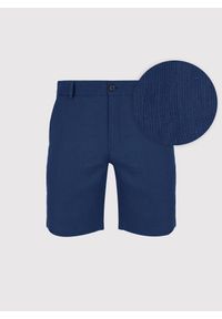 Pako Lorente - PAKO LORENTE - Lniane szorty męskie w kolorze granatowym. Okazja: na co dzień. Kolor: niebieski. Materiał: len. Długość: krótkie. Wzór: gładki. Sezon: lato. Styl: casual #3