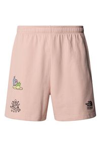 The North Face Szorty sportowe Unisex Mountain Cleanup NF0A8C2X Różowy Relaxed Fit. Kolor: różowy. Materiał: bawełna #3