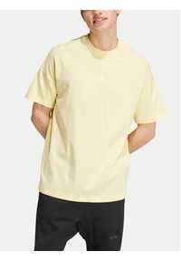 Adidas - adidas T-Shirt ALL SZN IY4141 Żółty Loose Fit. Kolor: żółty. Materiał: bawełna #5