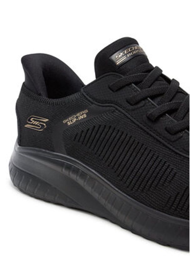 skechers - Skechers Sneakersy 117497 BBK Czarny. Kolor: czarny. Materiał: materiał