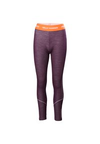 Legging wykonane z wełny merynosów Helly Hansen Lifa. Kolor: niebieski, wielokolorowy, fioletowy. Materiał: wełna. Sport: turystyka piesza