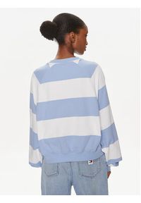 Tommy Jeans Bluza Letterman DW0DW17789 Niebieski Relaxed Fit. Kolor: niebieski. Materiał: bawełna #5