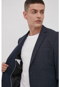 Premium by Jack&Jones Marynarka męska kolor granatowy. Kolor: niebieski. Styl: klasyczny #4
