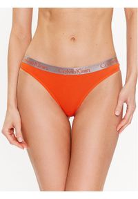 Calvin Klein Underwear Stringi 000QD3539E Pomarańczowy. Kolor: pomarańczowy. Materiał: bawełna