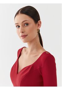 Elisabetta Franchi Sukienka koktajlowa AB-415-36E2-V400 Czerwony Regular Fit. Kolor: czerwony. Materiał: syntetyk. Styl: wizytowy #3