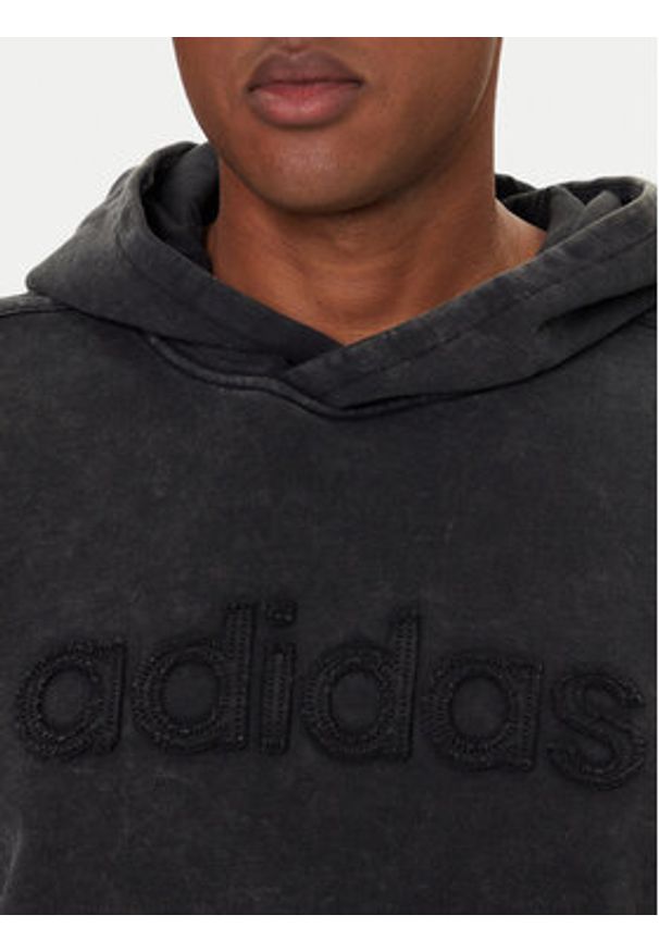 Adidas - adidas Bluza JY2792 Szary Loose Fit. Kolor: szary. Materiał: bawełna